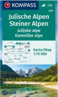 Kompass wandelkaart KP-2801 Julische/ Steiner Alpen 1:75.000 9783991219835  Kompass Wandelkaarten   Wandelkaarten Slovenië