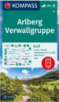 Kompass wandelkaart KP-33 Arlberg, Nördliche Verwallgruppe 1:50.000 9783991540069  Kompass Wandelkaarten Kompass Oostenrijk  Wandelkaarten Vorarlberg