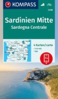 Kompass wandelkaart KP-2498 Sardinië, midden 1:50.000 (set van 4 kaarten) 9783991540748  Kompass Wandelkaarten Kompass Italië  Fietskaarten, Wandelkaarten Sardinië