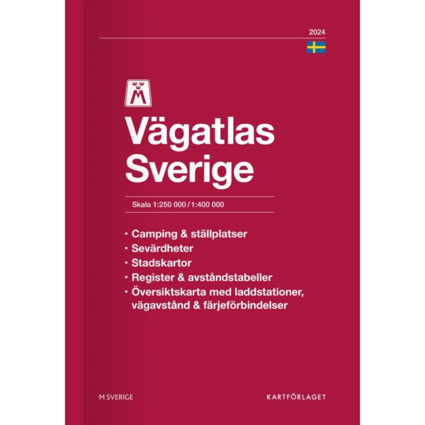 Motormännens Sverige Vägatlas (Norstedts) 9789189427624  Kartförlaget - Lantmäteriet Wegenatlassen  Wegenatlassen Zweden