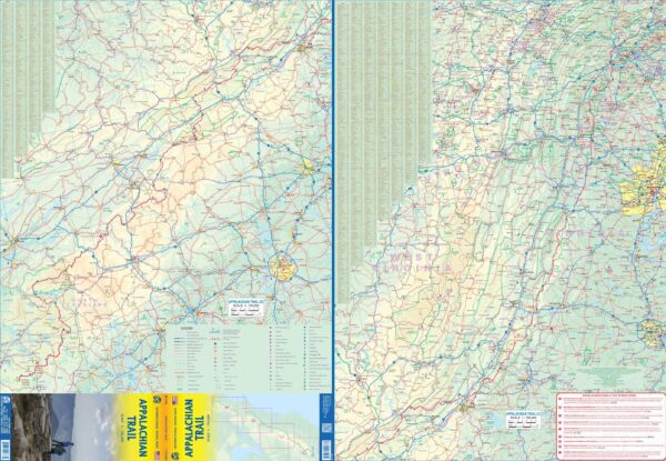 ITM Appalachian Trail 1:750.000 9781771290333  International Travel Maps   Landkaarten en wegenkaarten VS ten oosten van de Rocky Mountains