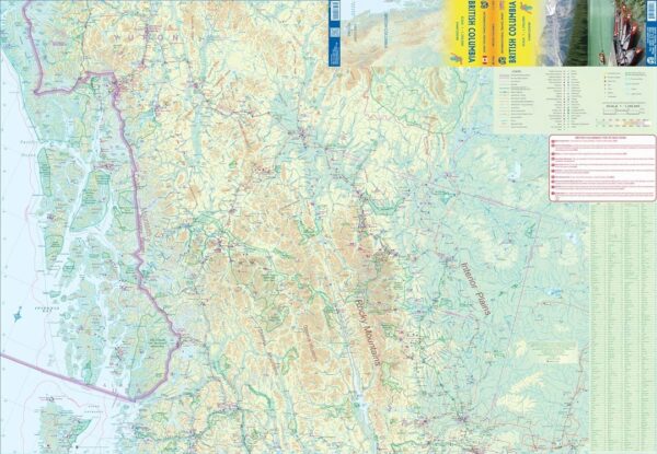 ITM British Columbia Road Map | landkaart, autokaart 1:1.250.000 9781771291101  International Travel Maps   Landkaarten en wegenkaarten Vancouver en British Columbia