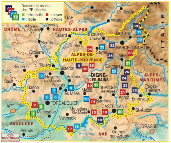 D004 Les Alpes-de-Haute-Provence... à pied | wandelgids 9782751412998  FFRP Topoguides  Wandelgidsen Haute-Provence, Verdon, Var