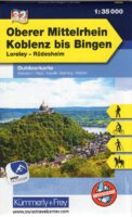 Oberer Mittelrhein: Koblenz - Bingen | wandelkaart 1:35.000 9783259025727  Kümmerly & Frey   Wandelkaarten Mittelrhein, Lahn, Westerwald