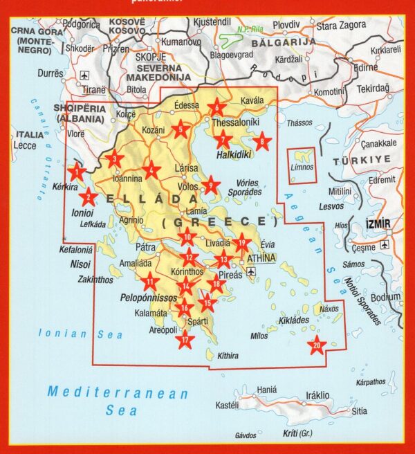 Griekenland 1:350.000 9783575018748  Marco Polo   Landkaarten en wegenkaarten Griekenland