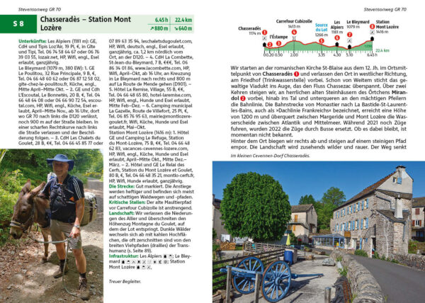 wandelgids Cevennen: Stevensonweg GR70 Rother Wanderführer 9783763346219  Bergverlag Rother RWG  Meerdaagse wandelroutes, Wandelgidsen Cevennen, Languedoc