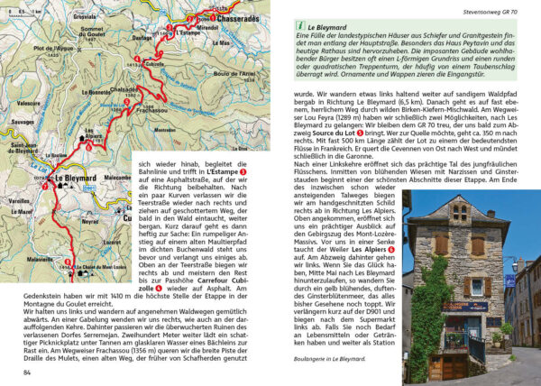 wandelgids Cevennen: Stevensonweg GR70 Rother Wanderführer 9783763346219  Bergverlag Rother RWG  Meerdaagse wandelroutes, Wandelgidsen Cevennen, Languedoc