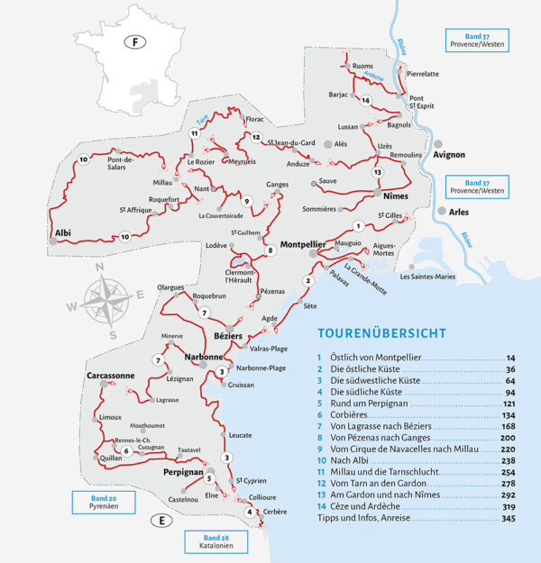 campergids Frankrijk: Languedoc-Roussillon 9783869032283  Womo mit dem Wohnmobil  Op reis met je camper, Reisgidsen Cevennen, Languedoc