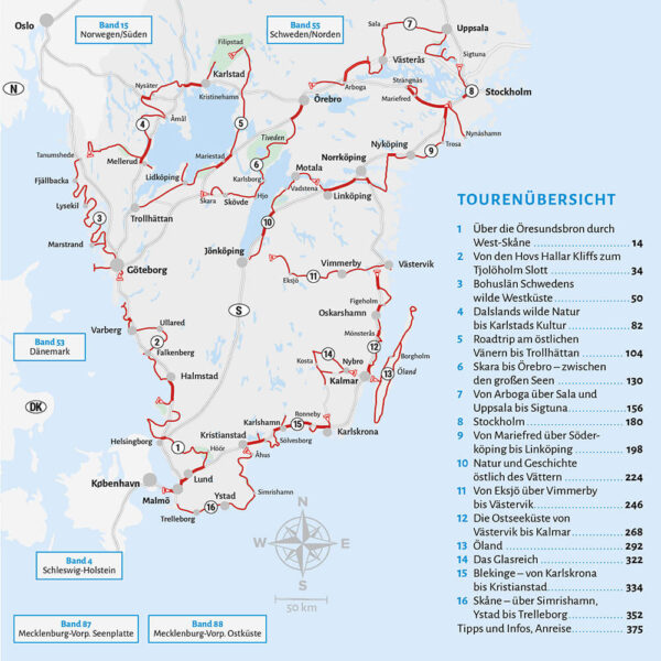 campergids Zweden - Zuid | Schweden - der Süden 9783869035482  Womo mit dem Wohnmobil  Op reis met je camper, Reisgidsen Zuid-Zweden