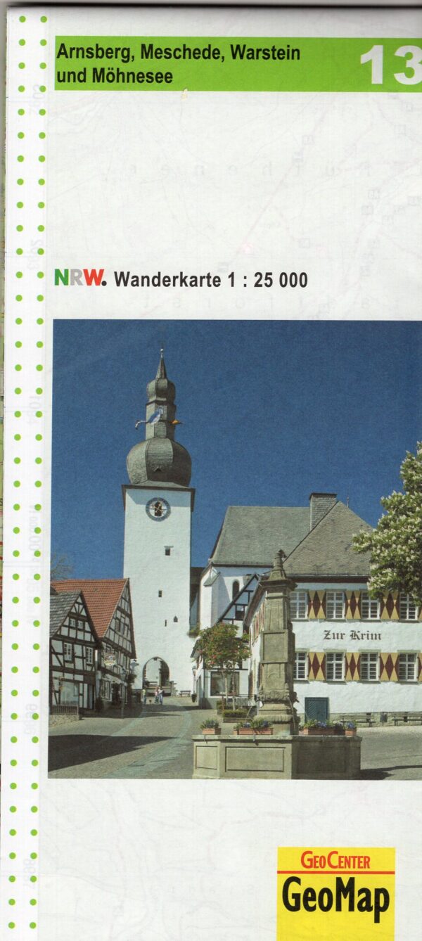 NRW-13 Arnsberg u. Umg. | wandelkaart 1:25.000 9783959650502  Geomap / LVA NRW Grüne Reihe  Wandelkaarten Sauerland