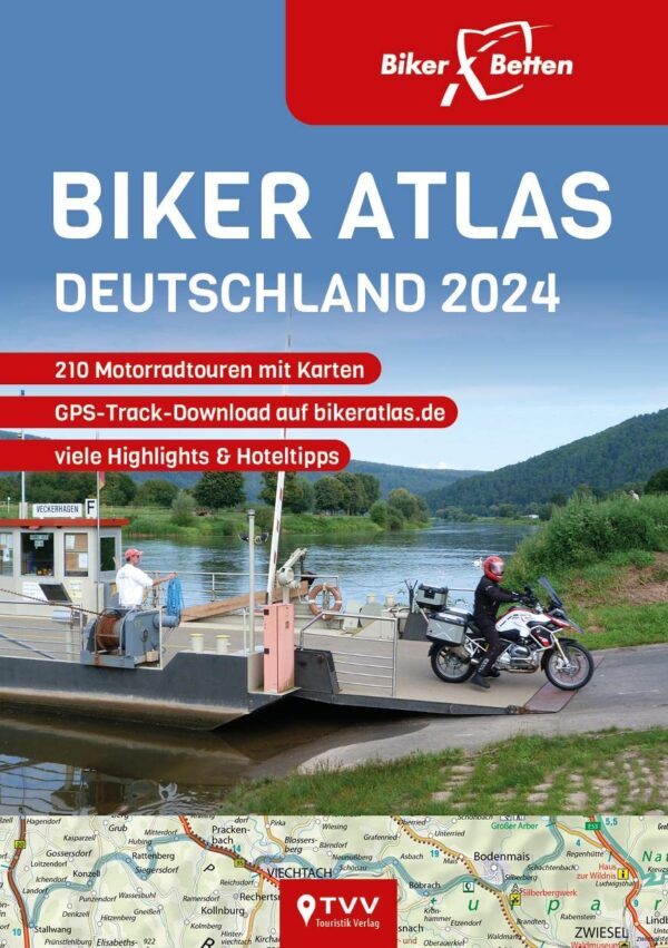 Biker Atlas Deutschland 2024 | motorreisgids 9783965990418  TVV Touristik Verlag   Motorsport, Reisgidsen Duitsland