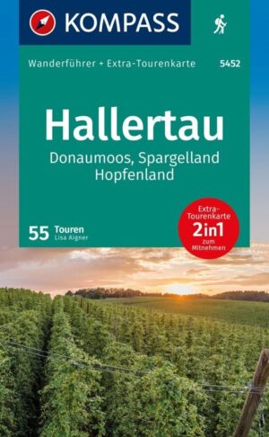 Kompass wandelgids Hallertau KP-5452 9783991541349  Kompass Kompass Wanderführer  Wandelgidsen Franken, Nürnberg, Altmühltal