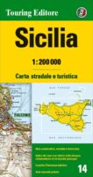 TCI-14  Sicilia 1:200.000 9788836581573  TCI Italië Wegenkaarten  Landkaarten en wegenkaarten Sicilië