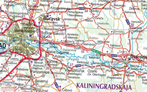 Lietuva (Litouwen) 1:500.000 9789984074726  Jana Seta   Landkaarten en wegenkaarten Vilnius & Litouwen