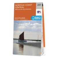 EXP-251  Norfolk Coast Central | wandelkaart 1:25.000 9780319244470  Ordnance Survey Explorer Maps 1:25t.  Wandelkaarten Oost-Engeland