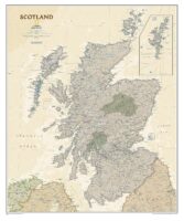 Scotland - Executive map 1:650.000 9781597753630  National Geographic   Wandkaarten Schotland