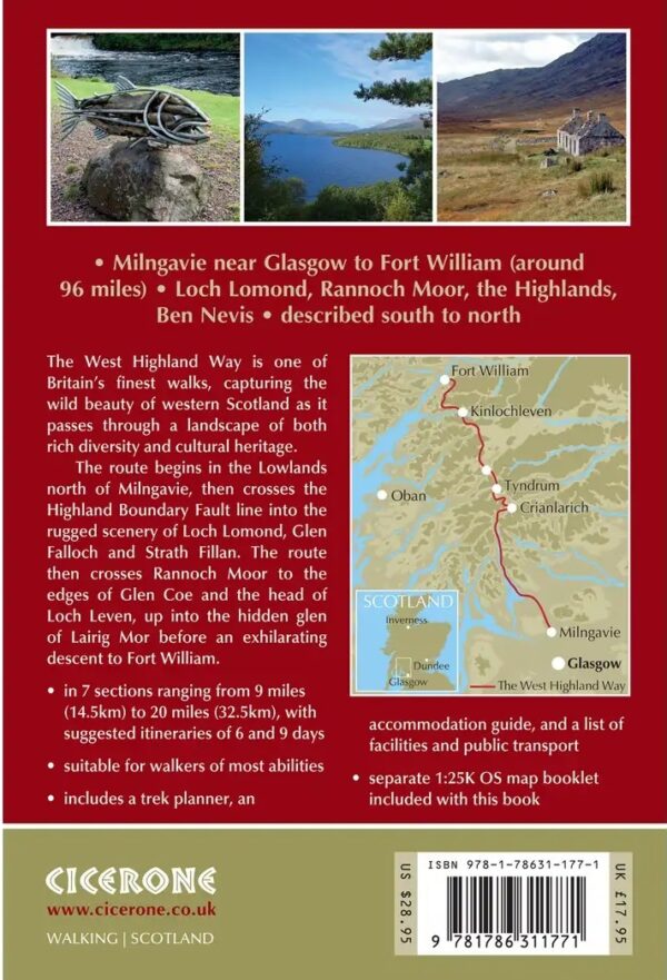 West Highland Way, the | wandelgids 9781786311771  Cicerone Press   Meerdaagse wandelroutes, Wandelgidsen de Schotse Hooglanden (ten noorden van Glasgow / Edinburgh)