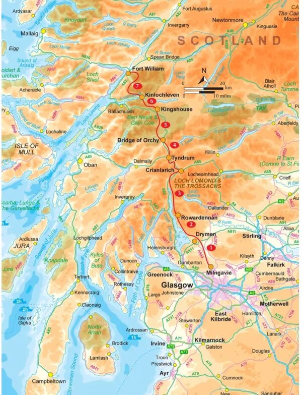 West Highland Way, the | wandelgids 9781786311771  Cicerone Press   Meerdaagse wandelroutes, Wandelgidsen de Schotse Hooglanden (ten noorden van Glasgow / Edinburgh)