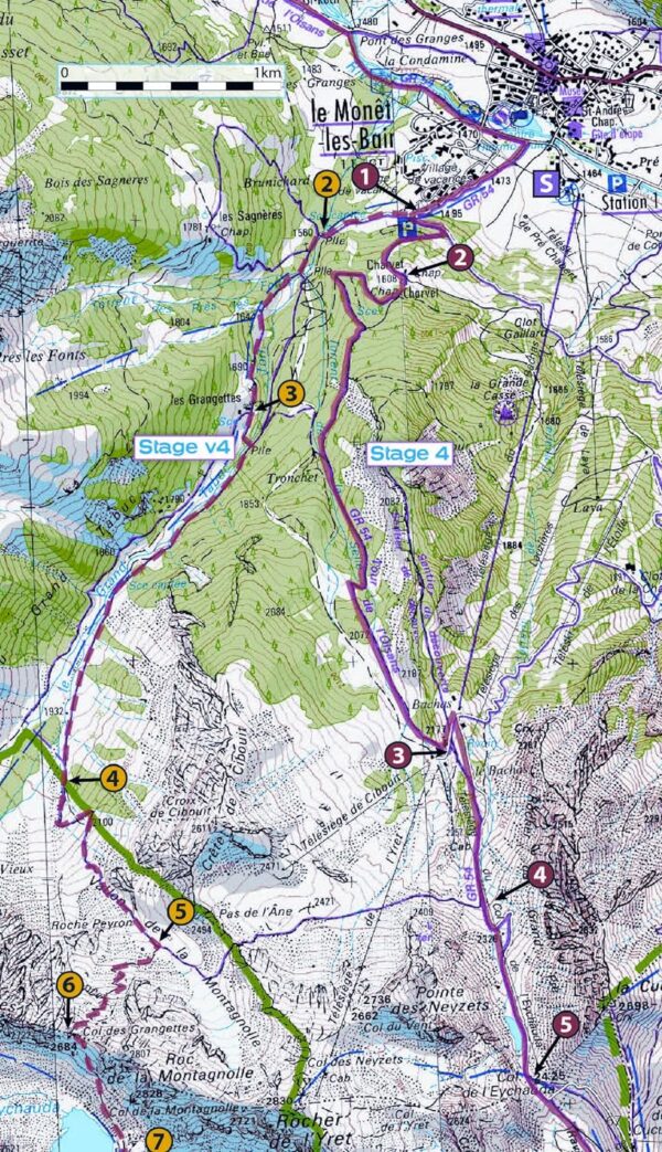 The Tour of the Écrins National Park (GR-54) 9781912933600  Knife Edge   Meerdaagse wandelroutes, Wandelgidsen Écrins, Queyras, Hautes Alpes