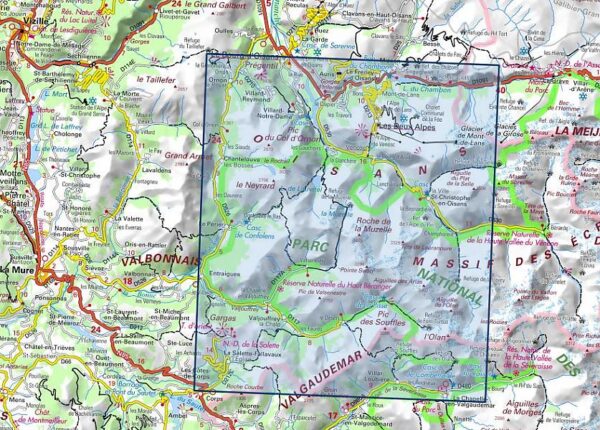 3336ETR  Les Deux Alpes,  PNR des Écrins | wandelkaart 1:25.000 9782758545569  IGN IGN 25 version résistante  Wandelkaarten Écrins, Queyras, Hautes Alpes