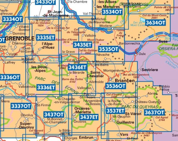 3436ETR Meije, Pelvoux , PNR des Écrins | wandelkaart 1:25.000 9782758545613  IGN IGN 25 version résistante  Wandelkaarten Écrins, Queyras, Hautes Alpes