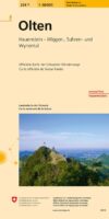 topografische wandelkaart 224T  Olten [2018] 9783302302249  Bundesamt / Swisstopo T-serie 1:50.000  Wandelkaarten Basel, Zürich, Noord-Zwitserland