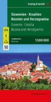 Slovenie, Kroatie, Bosnië-Hercegowina | autokaart, wegenkaart 1:500.000 * 9783707904307  Freytag & Berndt   Landkaarten en wegenkaarten Westelijke Balkan