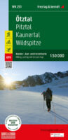 WK-251  Ötztal,Pitztal,Kaunertal wandelkaart 1:50.000 9783707920611  Freytag & Berndt WK 1:50.000  Wandelkaarten Tirol