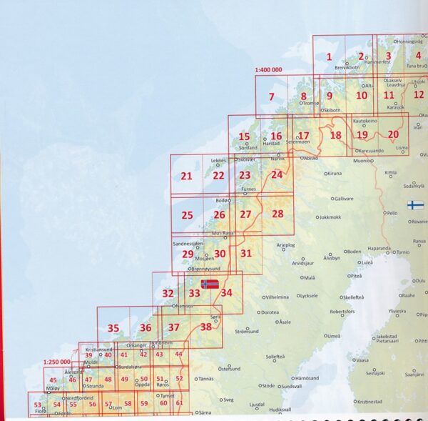 Noorwegen 1:250.000 / 400.000 wegenatlas 9783707922462  Freytag & Berndt Wegenatlassen  Wegenatlassen Noorwegen