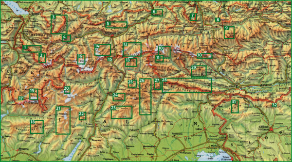 wandelgids Hüttentrekking Band 1: Ostalpen | Rother Selection 9783763334292  Bergverlag Rother Rother Selection  Meerdaagse wandelroutes, Wandelgidsen Oostenrijk