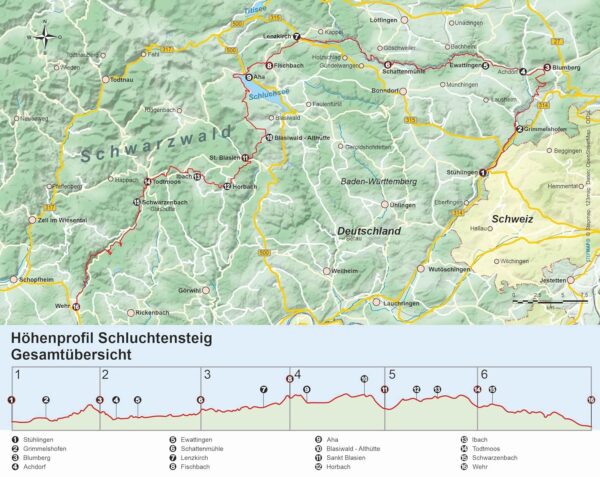 OD-356  Schluchtensteig – Fernwanderweg | wandelgids 9783866868205  Conrad Stein Verlag Outdoor - Der Weg ist das Ziel  Wandelgidsen Zwarte Woud