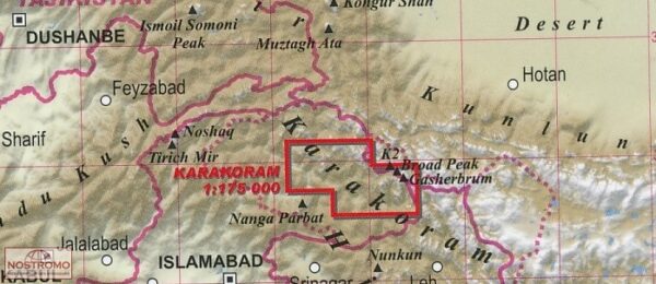 Karakoram 1:175.000 9788361155829  TerraQuest   Wandelkaarten Pakistaanse Himalaya, Pakistan