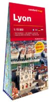 Lyon, geplastificeerde stadsplattegrond 1:15.000 9788383550183  Comfort Map   Stadsplattegronden Lyon en omgeving