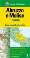 TCI-09  Abruzzo / Molise 1:200.000 9788836581535  TCI Italië Wegenkaarten  Landkaarten en wegenkaarten Abruzzen en Molise