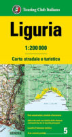 TCI-05  Liguria (Ligurië) / Riviera   1:200.000 9788836581542  TCI Italië Wegenkaarten  Landkaarten en wegenkaarten Genua, Cinque Terre (Ligurië)