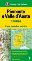 TCI-01  Piemonte / Aosta 1:200.000 9788836581559  TCI Italië Wegenkaarten  Landkaarten en wegenkaarten Aosta, Gran Paradiso, Turijn, Piemonte