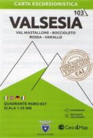 G4M-103 Valsesia (noord-oost) | wandelkaart 1:25.000 9788899606114  Geo4Map   Wandelkaarten Turijn, Piemonte