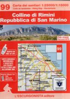 ESC-99  Colline di Rimini | wandelkaart 1:25.000 9791280163110  Escursionista Carta dei Sentieri 1:25.000  Wandelkaarten De Marken