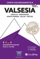 G4M-102 Valsesia (zuid-oost) | wandelkaart 1:25.000 9791281223028  Geo4Map   Wandelkaarten Turijn, Piemonte