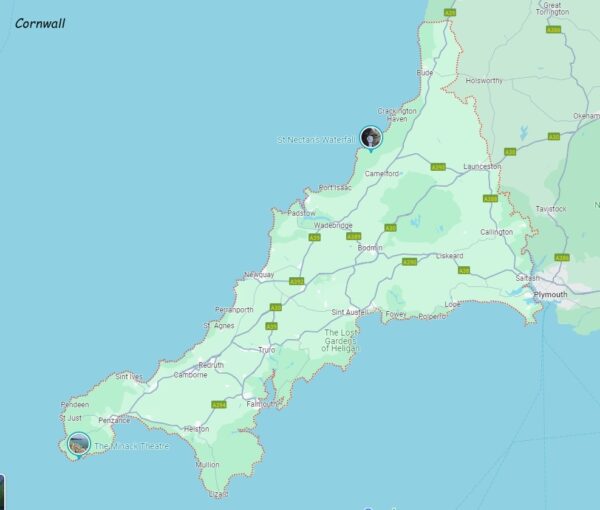 fietskaart Cornwall Cycling Map 1:126.000 9781859653029  Goldeneye   Fietskaarten West Country