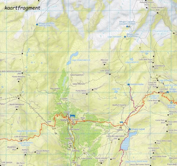 Tour of Monte Rosa | wandelkaart 1:40.000 9781912933549  Knife Edge   Meerdaagse wandelroutes, Wandelkaarten Oberwallis, Turijn, Piemonte