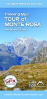 Tour of Monte Rosa | wandelkaart 1:40.000 9781912933549  Knife Edge   Meerdaagse wandelroutes, Wandelkaarten Oberwallis, Turijn, Piemonte