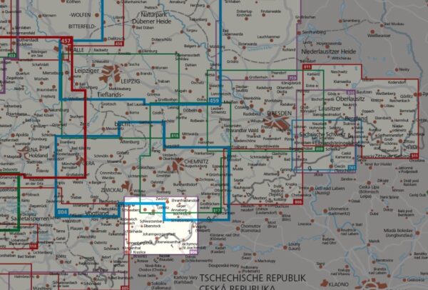 Kompass wandelkaart KP-806  Westliches Erzgebirge 9783991540717  Kompass Wandelkaarten Kompass Sachsen  Wandelkaarten Sächsische Schweiz, Elbsandsteingebirge, Erzgebirge