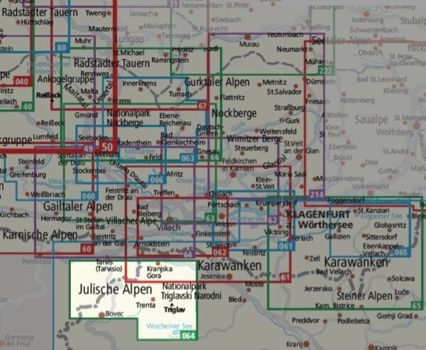 Kompass wandelkaart KP-064 Julische Alpen NP Triglav 1:25.000 9783991540809  Kompass Wandelkaarten   Wandelkaarten Slovenië
