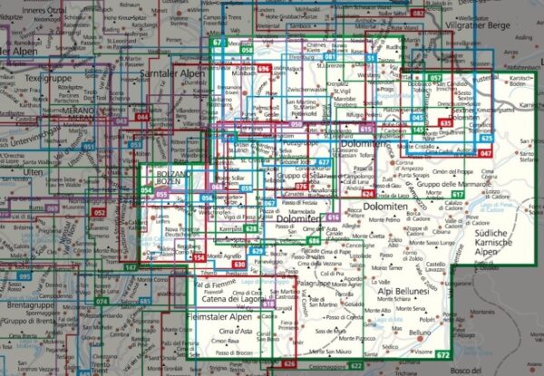 Kompass wandelkaart KP-672  Dolomiten 1:35.000 9783991541684  Kompass Wandelkaarten Kompass Zuid-Tirol, Dolomieten  Wandelkaarten Zuid-Tirol, Dolomieten