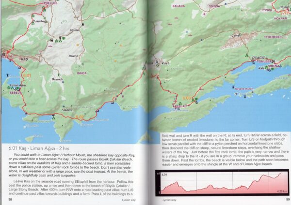 wandelgids The Lycian Way | Kate Clow 9786056701429 Kate Clow Upcountry   Meerdaagse wandelroutes, Wandelgidsen Middellandse Zeekust Turkije