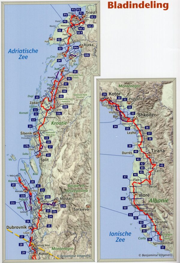 Balkan Kustroute | fietsgids 9789077899366 Erik van den Boom Benjaminse Uitgeverij Onbegrensd Fietsen  Fietsgidsen, Meerdaagse fietsvakanties Kroatië, Westelijke Balkan