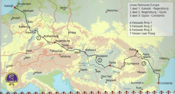 Limes Fietsroute, deel 1 Katwijk - Regensburg | fietsgids 9789083407623 Clemens Sweerman, Europafietsers Pirola / ReCreatief Fietsen Europafietsers  Fietsgidsen, Meerdaagse fietsvakanties Duitsland