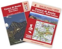 ESC-04  Conca di Aosta, Mont Emilius | wandelkaart 1:25.000 9791280163349  Escursionista Carta dei Sentieri 1:25.000  Wandelkaarten Aosta, Gran Paradiso