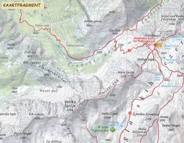 Triglav | wandelkaart 1:25.000 3830048524254  Kartografija   Wandelkaarten Slovenië